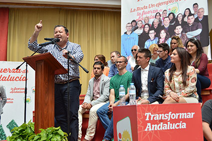 Fidel Romero, el pasado domingo, en la presentación de su candidatura.